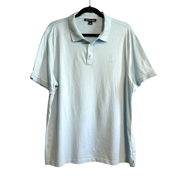 Michael Kors Greenwich Classic Polo Shirt Men's Size XL Light Aqua Mint - Picture 1 of 13